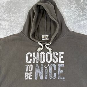 Women’s Choose To Be Nice Vintage Hoodie Size Large